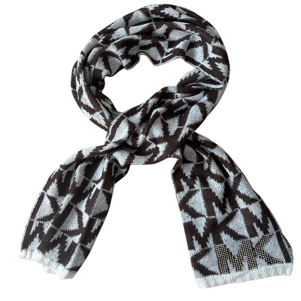 Michael Kors Logo knit scarf